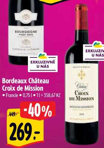 Bordeaux Château Croix de Mission, 0,75 l