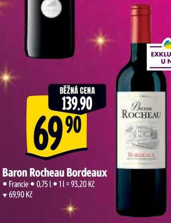 Baron Rocheau Bordeaux, 0,75 l