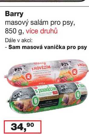 Barry masový salám pro psy, 850 g, 