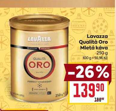 Lavazza Qualità Oro Mletá káva 250 g 