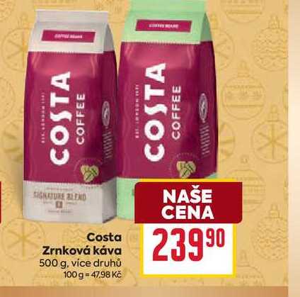 Costa Zrnková káva 500 g v akci