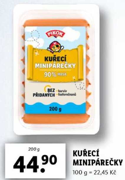 KUŘECÍ MINIPÁREČKY, 200 g