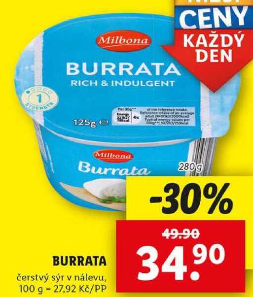 BURRATA, 280 g