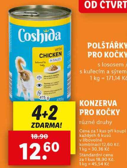 KONZERVA PRO KOČKY, 415 g