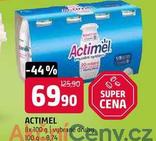 Actimel vybrané druhy 8x100g