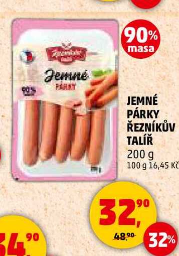 JEMNÉ PÁRKY ŘEZNÍKŮV TALÍŘ, 200 g 