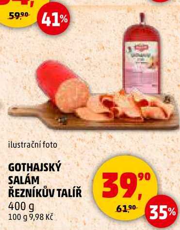 GOTHAJSKÝ SALÁM ŘEZNÍKŮV TALÍŘ, 400 g 