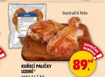 KUŘECÍ PALIČKY UZENÉ, 1 kg