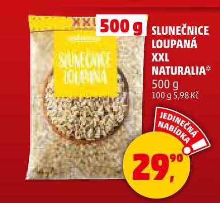 SLUNEČNICE LOUPANÁ XXL NATURALIA, 500 g 