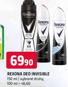 Rexona deo invisible 150 ml vybrané druhy