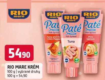 Rio Mare krém, vybrané druhy 100g