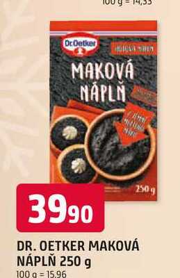 DR. OETKER MAKOVÁ NÁPLŇ 250 g 