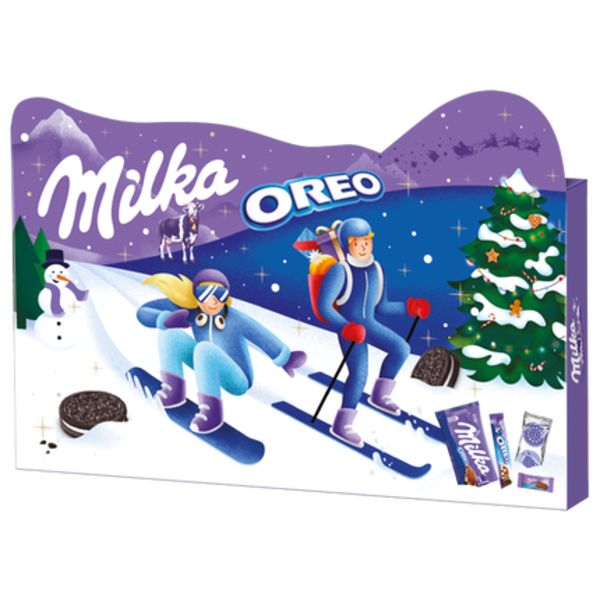 Milka Oreo dárkové balení, čokoláda, tyčinka a sušenka