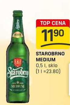 STAROBRNO MEDIUM 0,5l v akci