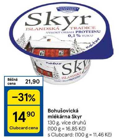 Bohušovická mlékárna Skyr, 130 g