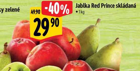 Jablka Red Prince skládaná, 1 kg