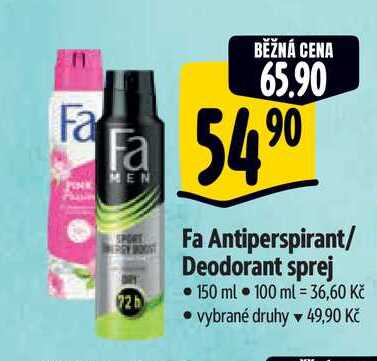   Fa Antiperspirant/ Deodorant sprej 150 ml  