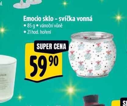  Emocio sklo - svíčka vonná • 85 g 