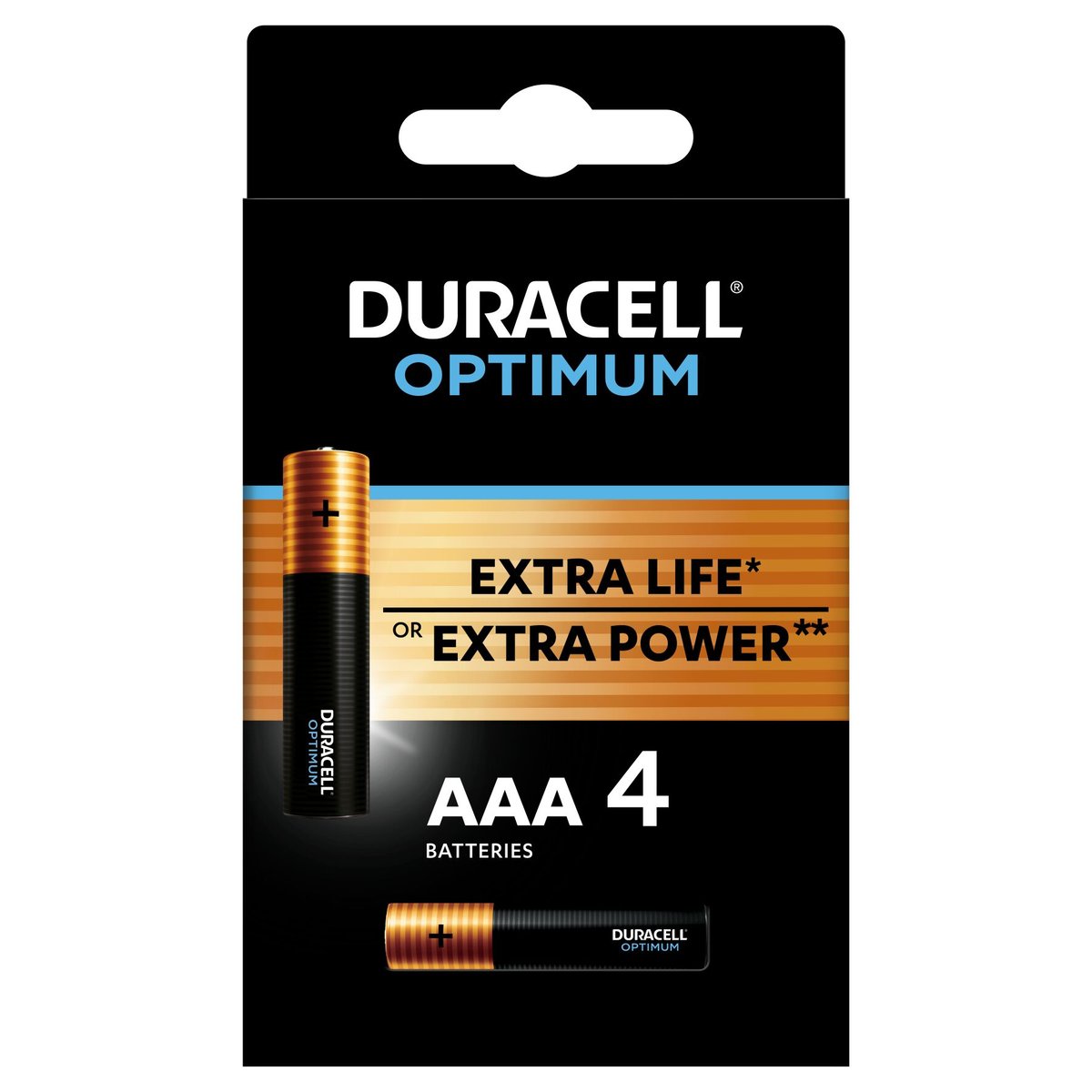 Duracell Optimum alkalické baterie (AAA)