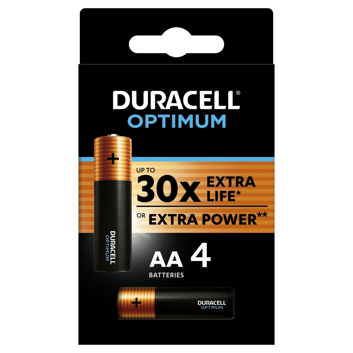 Duracell Optimum alkalické baterie (AA)