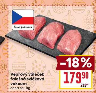 Vepřový váleček falešná svíčková vakuum cena za 1 kg 