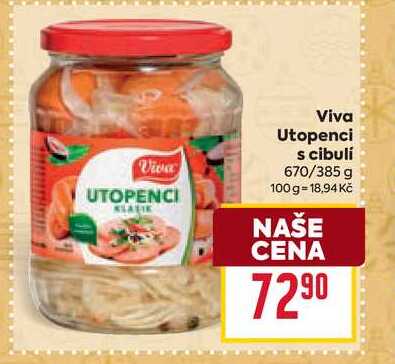 Viva Utopenci s cibuli 670/385 g