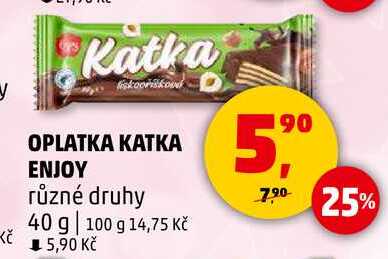 OPLATKA KATKA ENJOY různé druhy, 40 g