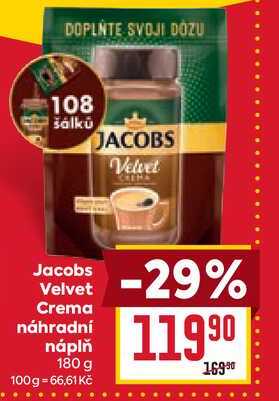 Jacobs Velvet Crema náhradní náplň 180 g 