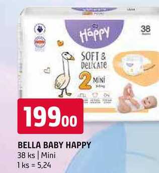 Bella Baby Happy 2 Mini jednorázové plenky 38ks