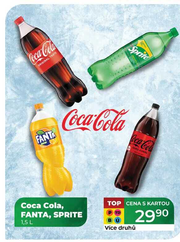 Coca Cola, FANTA, SPRITE 1,5 L 