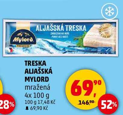 MYLORD TRESKA ALJAŠSKÁ mražená, 4x 100 g