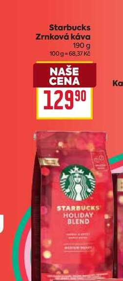 Starbucks Zrnková káva 190 g  v akci