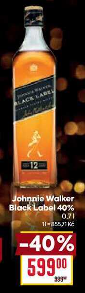 Johnnie Walker Black Label 40% 0,7l