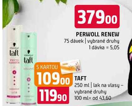 TAFT 250 ml lak na vlasy vybrané druhy 