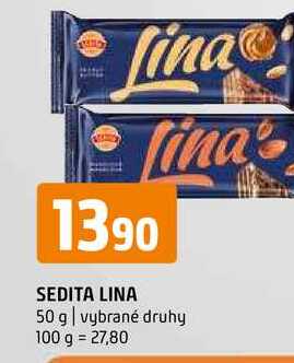 Sedita lina 50g, vybrané druhy