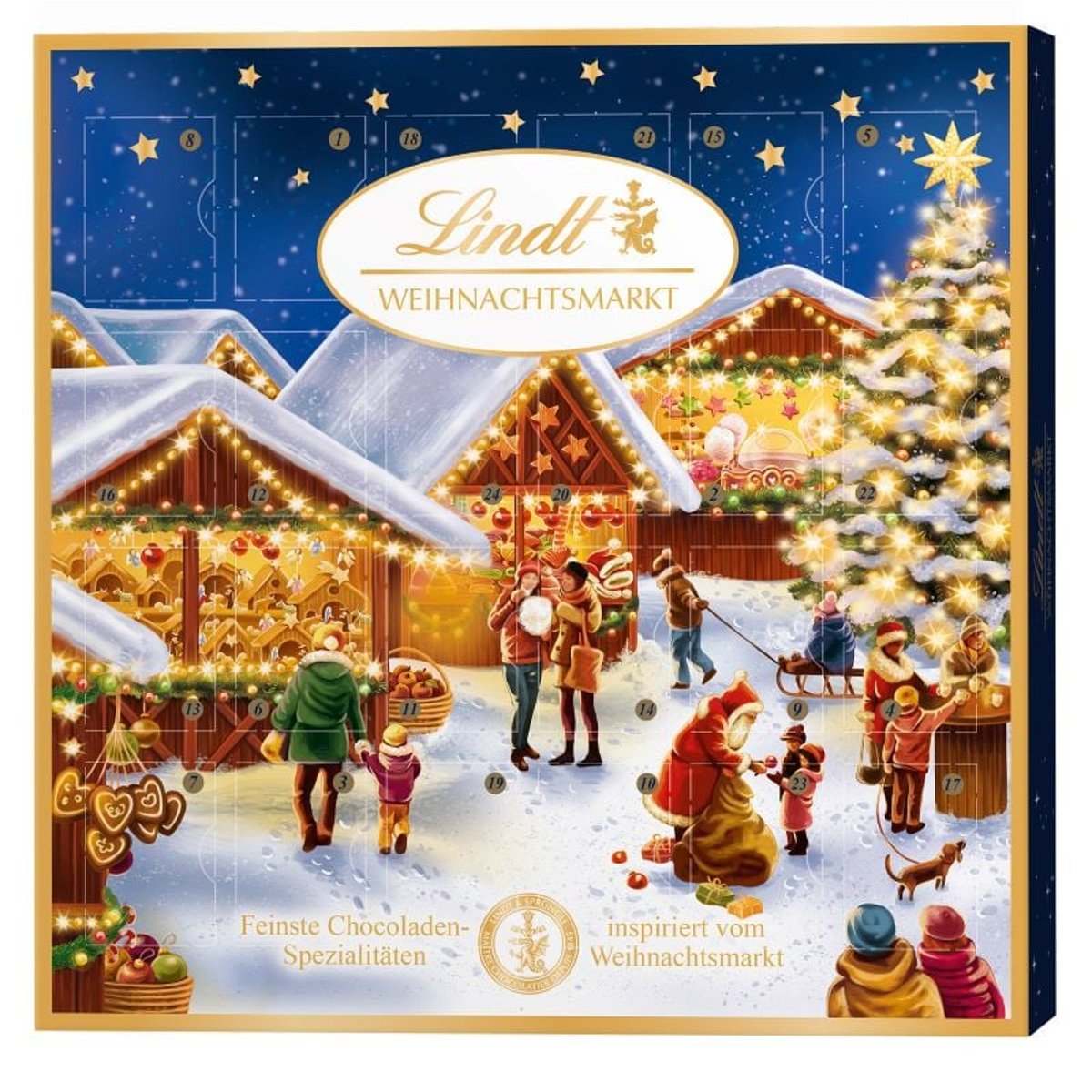 Lindt Adventní kalendář Vánoční trh