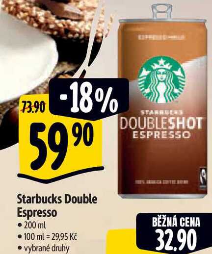   Starbucks Double Espresso 200 ml   