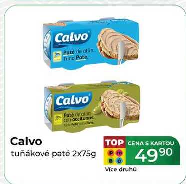 Calvo tuňákové paté 2x75g