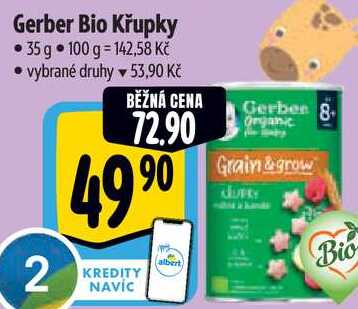 Gerber Bio Křupky, 35 g 