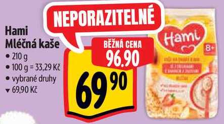 Hami Mléčná kaše, 210 g