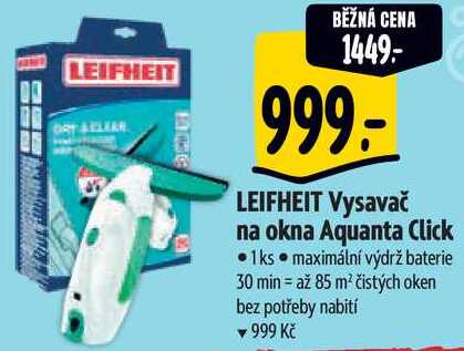 LEIFHEIT Vysavač na okna Aquanta Click 