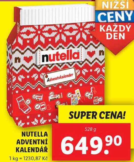 NUTELLA ADVENTNÍ KALENDÁŘ, 528 g