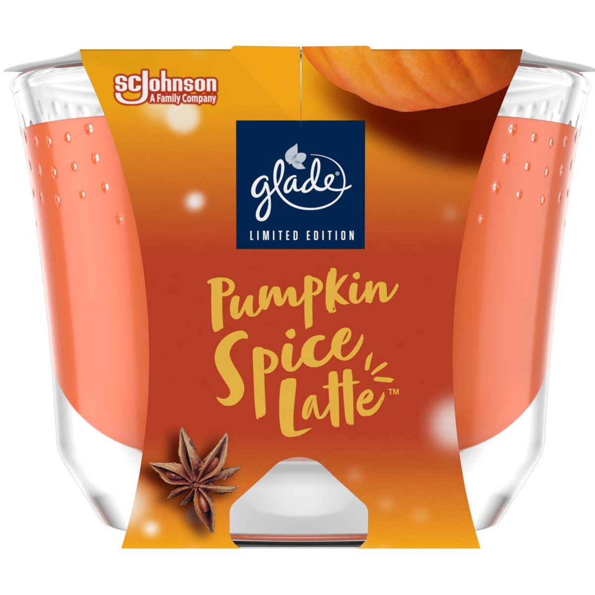 Glade Pumpkin Spice Latte Maxi vonná svíčka