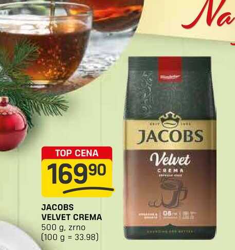 JACOBS VELVET CREMA 500 g, zrno  