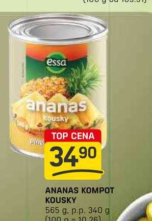 ANANAS KOMPOT KOUSKY 565 g. p.p. 340 g 