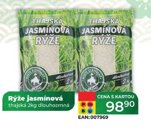 Rýže jasmínová 24 thajská 2kg dlouhozrnná 