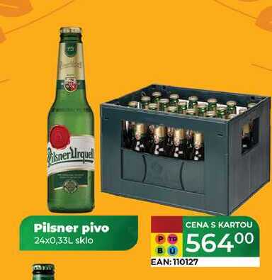 Pilsner pivo 24x0,33L  v akci