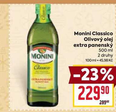 Monini Classico Olivový olej extra panenský 500 ml 