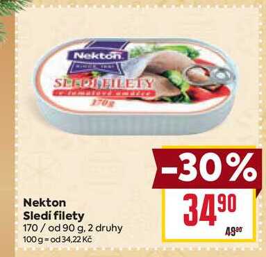 Nekton Sledi filety 170/ od 90 g