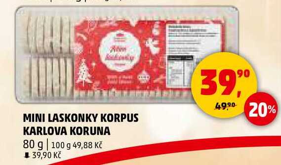 MINI LASKONKY KORPUS KARLOVA KORUNA, 80 g